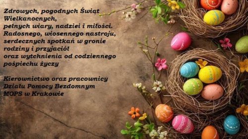 Dział Pomocy Bezdomnym - Miejski Ośrodek Pomocy Społecznej w Krakowie