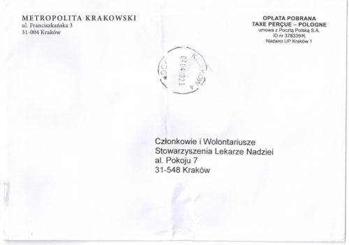 Metropolita Krakowski - koperta